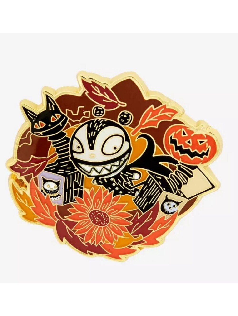 Loungefly Disney The Nightmare Before Christmas Scary Teddy Autumn Floral Enamel